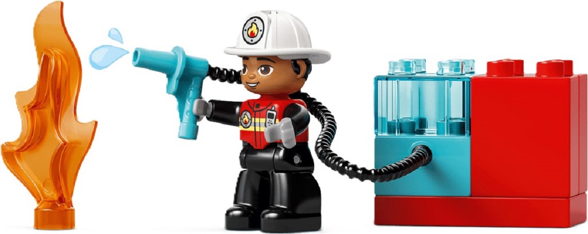 Imaginea produsului 'Lego Duplo. Camion de pompieri cu furtun și pompier'
