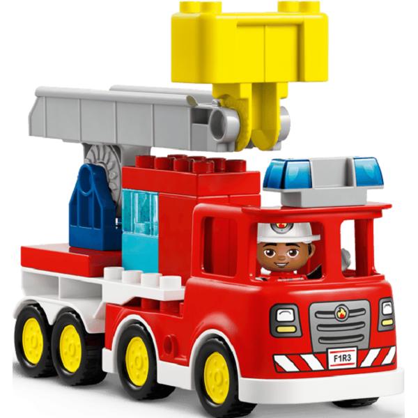 Lego Duplo. Camion de pompieri cu furtun si pompier