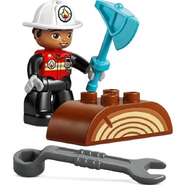 Lego Duplo. Camion de pompieri cu furtun si pompier
