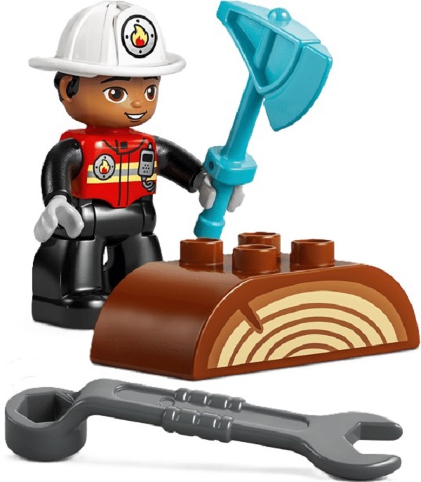 Imaginea produsului 'Lego Duplo. Camion de pompieri cu furtun și pompier'