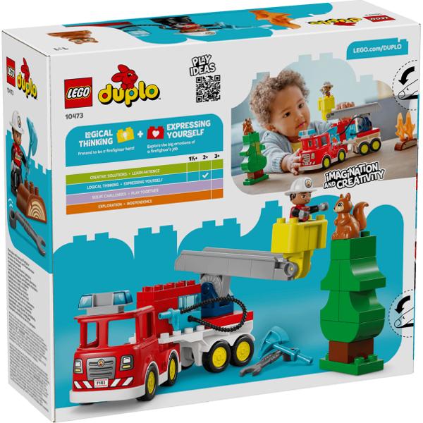 Lego Duplo. Camion de pompieri cu furtun si pompier