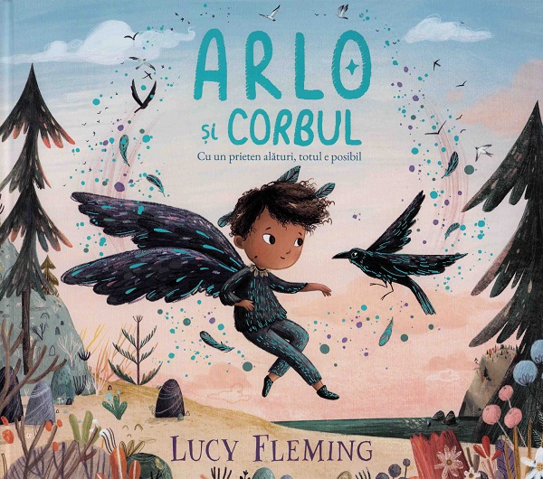 Coperta cărții 'Arlo și corbul - Lucy Fleming'
