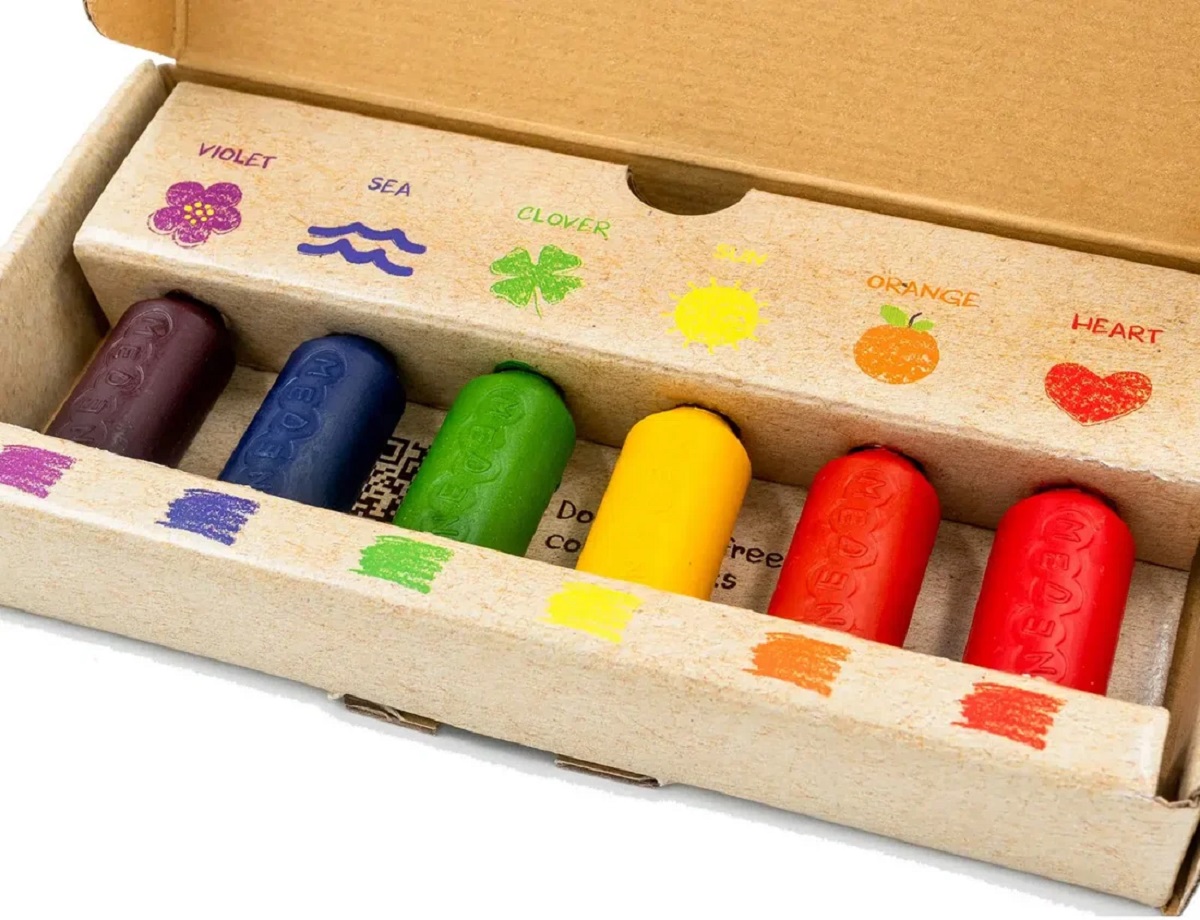 Imaginea produsului 'Creioane cerate din ceară de soia. Set 6 culori: Bebe'