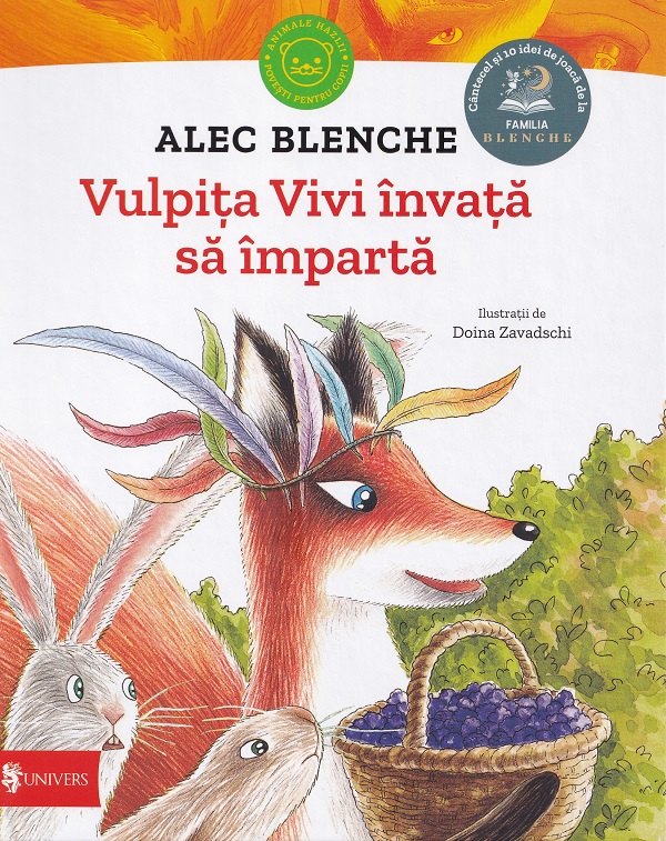 Coperta cărții 'Vulpița Vivi învață să împartă - Alec Blenche'