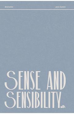 Coperta cărții 'Sense and Sensibility - Jane Austen'