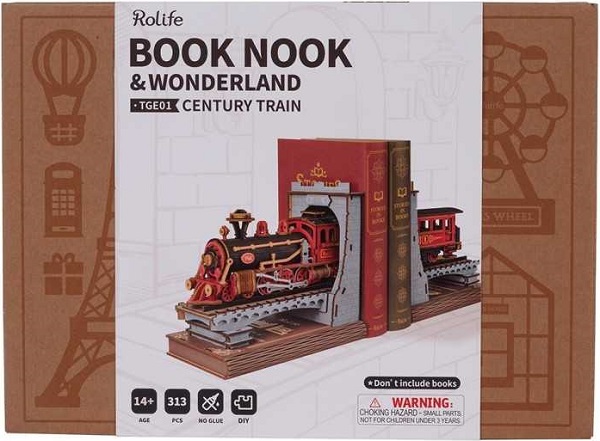 Imaginea produsului 'Puzzle 3D DIY Book Nook and Wonderland: Century Train'