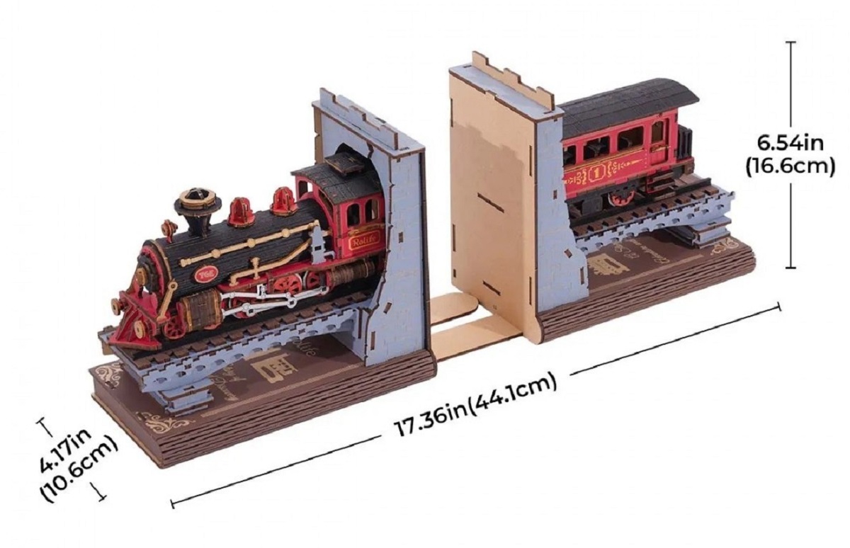 Imaginea produsului 'Puzzle 3D DIY Book Nook and Wonderland: Century Train'