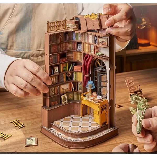 Puzzle 3D DIY Book Nook and Wonderland: Silent Corner Study