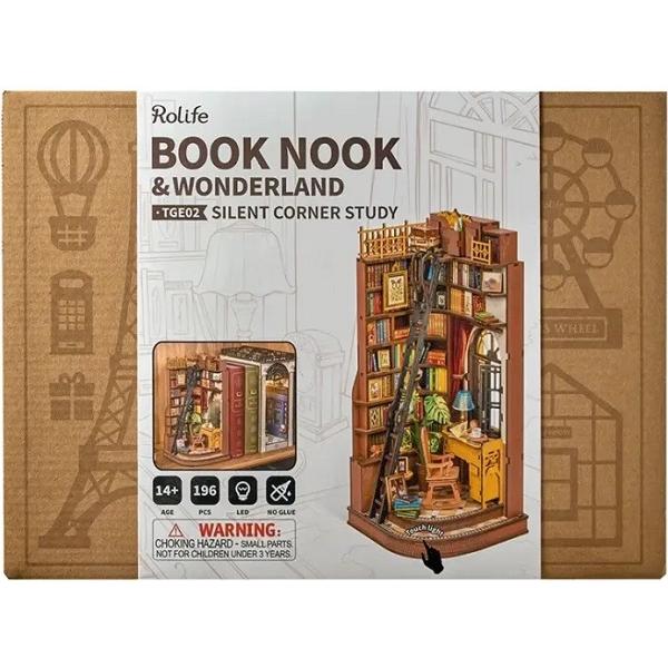 Puzzle 3D DIY Book Nook and Wonderland: Silent Corner Study