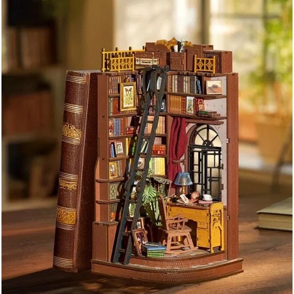 Puzzle 3D DIY Book Nook and Wonderland: Silent Corner Study