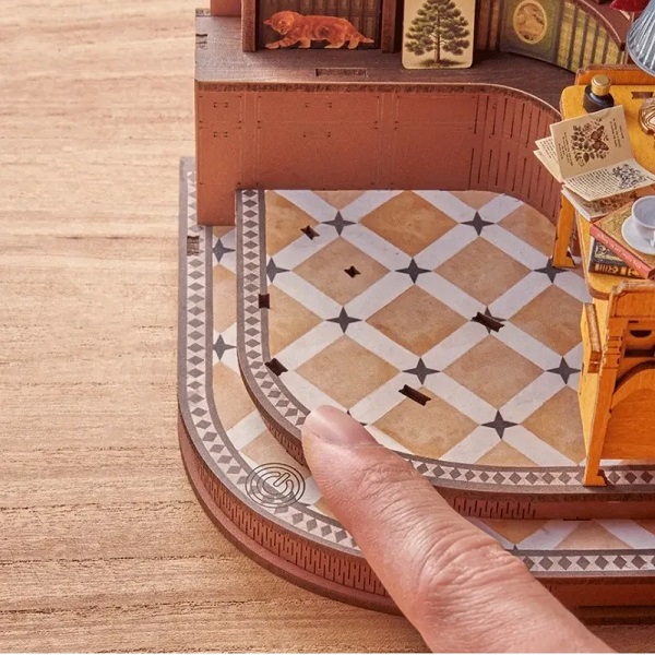 Imaginea produsului 'Puzzle 3D DIY Book Nook and Wonderland: Silent Corner Study'