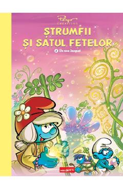 Coperta cărții 'Ștrumfii și satul fetelor Vol.4: Un nou început - Pierre Culliford Peyo'