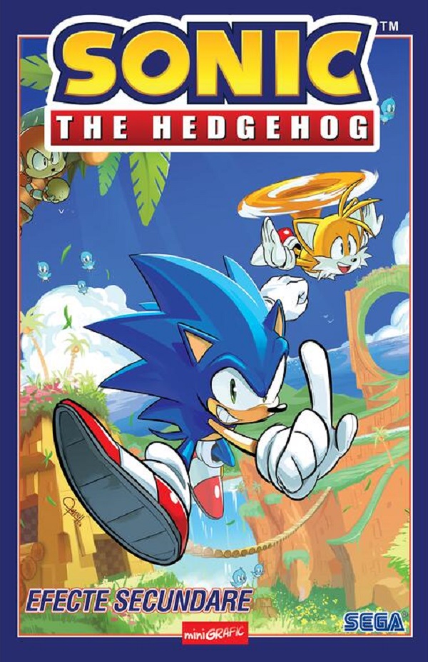 Coperta cărții 'Sonic The Hedgehog Vol.1: Efecte secundare - Ian Flynn'