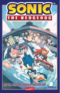 Coperta cărții 'Sonic The Hedgehog Vol.3: Lupta pentru Insula Îngerilor - Ian Flynn'