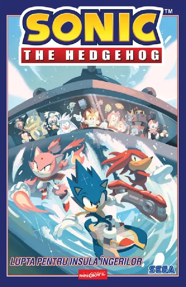 Coperta cărții 'Sonic The Hedgehog Vol.3: Lupta pentru Insula Îngerilor - Ian Flynn'