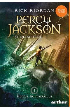 Coperta cărții 'Hoțul Fulgerului. Seria Percy Jackson și Olimpienii Vol.1 - Rick Riordan'