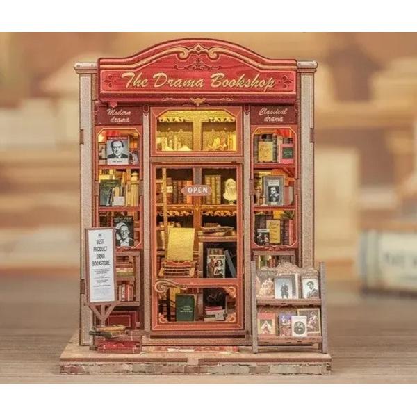 Puzzle 3D DIY Book Nook: The Drama Bookshop
