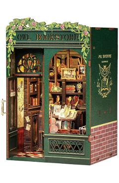 Imaginea produsului 'Puzzle 3D DIY Book Nook: Owl Bookstore'