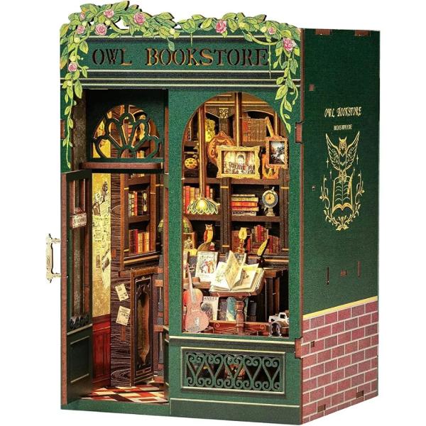 Puzzle 3D DIY Book Nook: Owl Bookstore