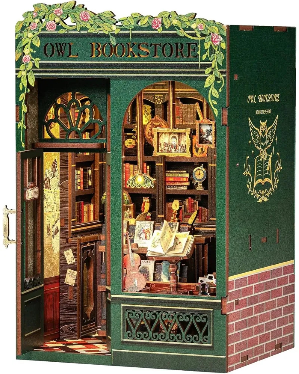 Imaginea produsului 'Puzzle 3D DIY Book Nook: Owl Bookstore'