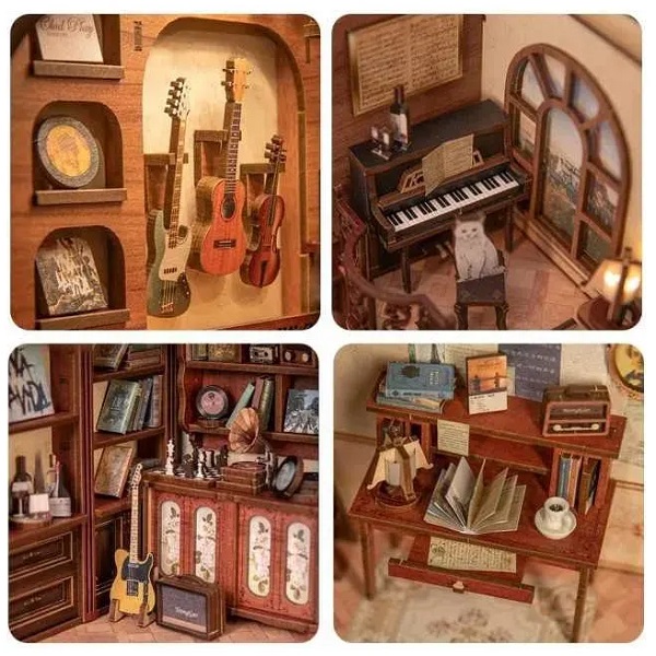 Imaginea produsului 'Puzzle 3D DIY Book Nook: The Secret Rhythm'