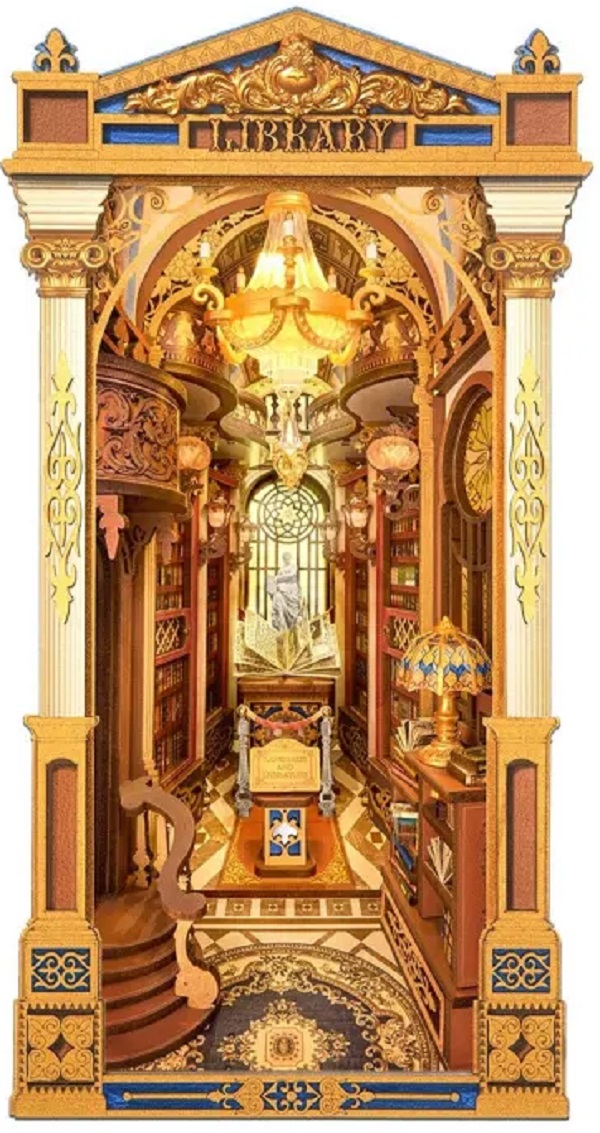 Imaginea produsului 'Puzzle 3D DIY Book Nook and Wonderland: Library of Wonders'