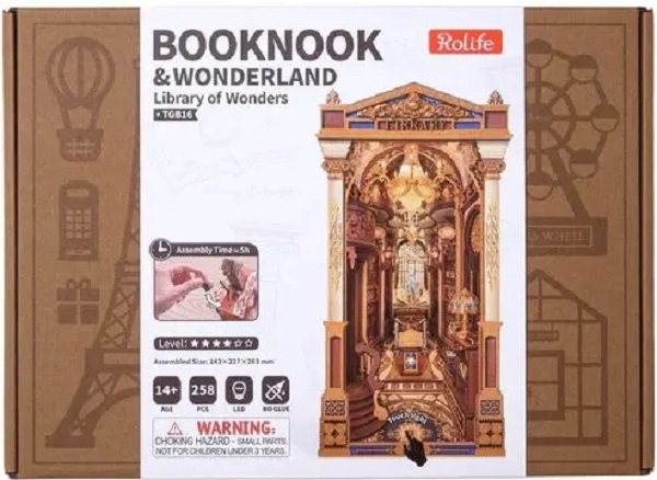 Imaginea produsului 'Puzzle 3D DIY Book Nook and Wonderland: Library of Wonders'