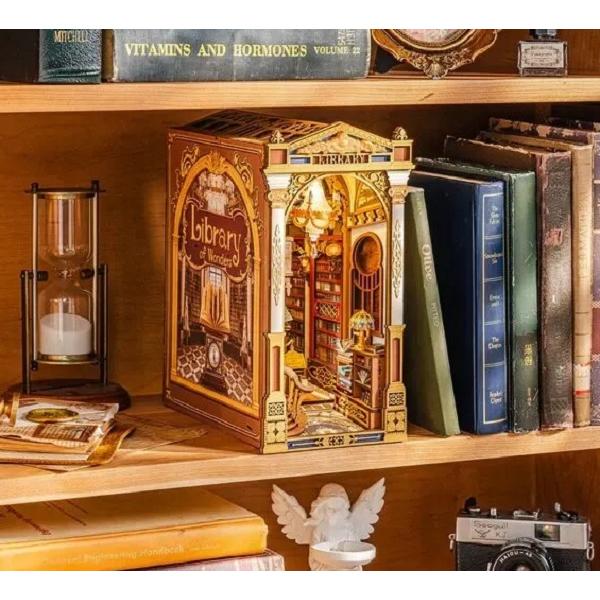 Puzzle 3D DIY Book Nook and Wonderland: Library of Wonders