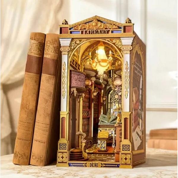 Puzzle 3D DIY Book Nook and Wonderland: Library of Wonders