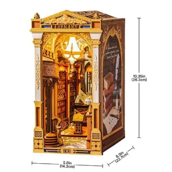 Puzzle 3D DIY Book Nook and Wonderland: Library of Wonders