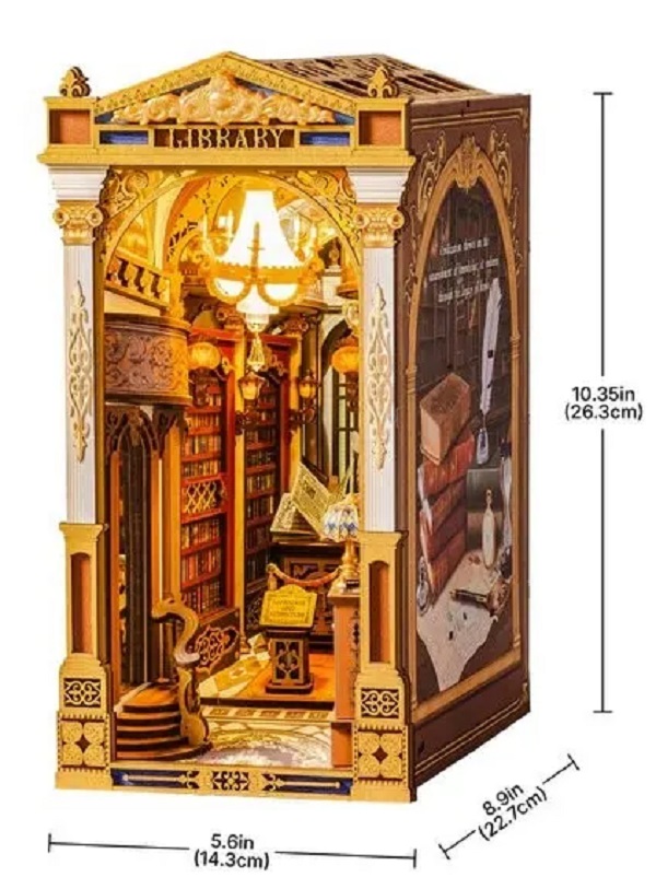Imaginea produsului 'Puzzle 3D DIY Book Nook and Wonderland: Library of Wonders'
