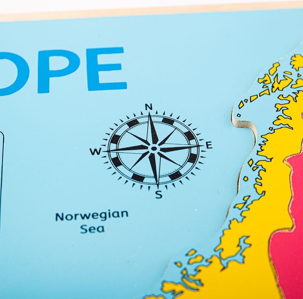 Imaginea produsului 'Puzzle din lemn. Harta Europei'