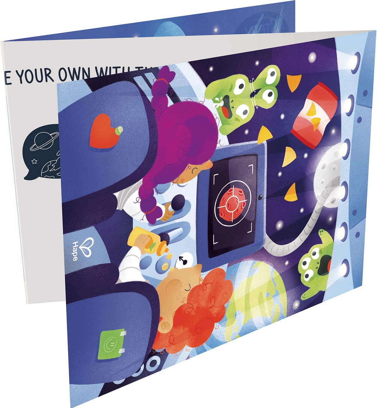 Imaginea produsului 'Puzzle 3 în 1. Aventură în spațiu și 12 piese storytelling'