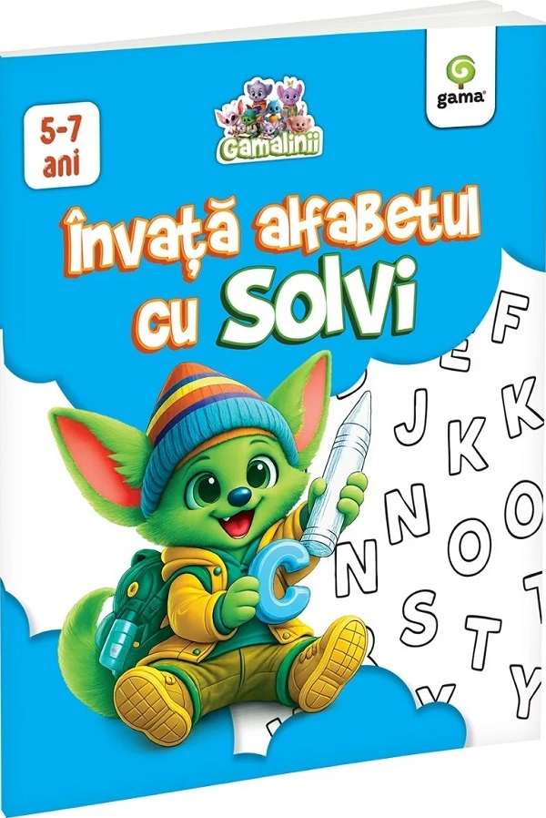 Coperta cărții 'Gamalinii. Învață alfabetul cu Solvi'
