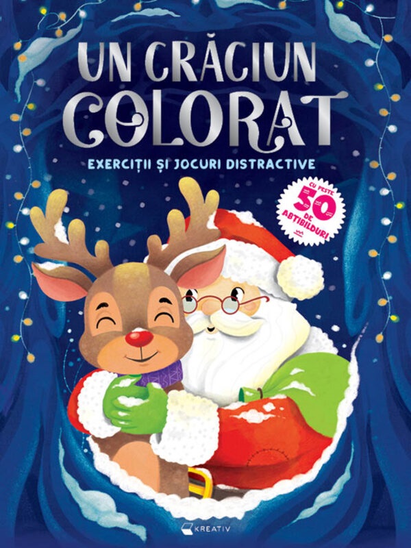 Coperta cărții 'Un Crăciun colorat. Execiții și jocuri distractive'