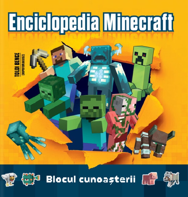 Coperta cărții 'Enciclopedia Minecraft. Blocul cunoașterii - Toldi Bence'