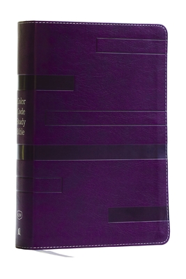 Coperta cărții 'KJV Color Code Study Bible, Revealing God's Truth Color by Color (Purple Leathersoft, Red Letter, Thumb Indexed) -'