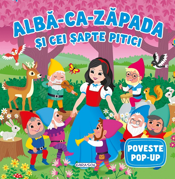 Coperta cărții 'Albă-ca-Zăpada și cei șapte pitici. Poveste Pop-Up'
