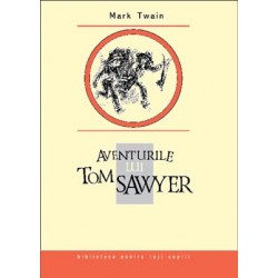 Coperta cărții 'Aventurile lui Tom Sawyer - Mark Twain'