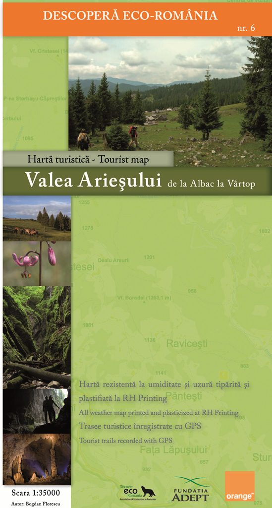 Valea Ariesului - Harta Turistica