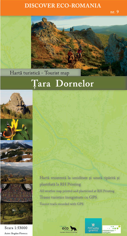 Tara Dornelor - Harta Turistica