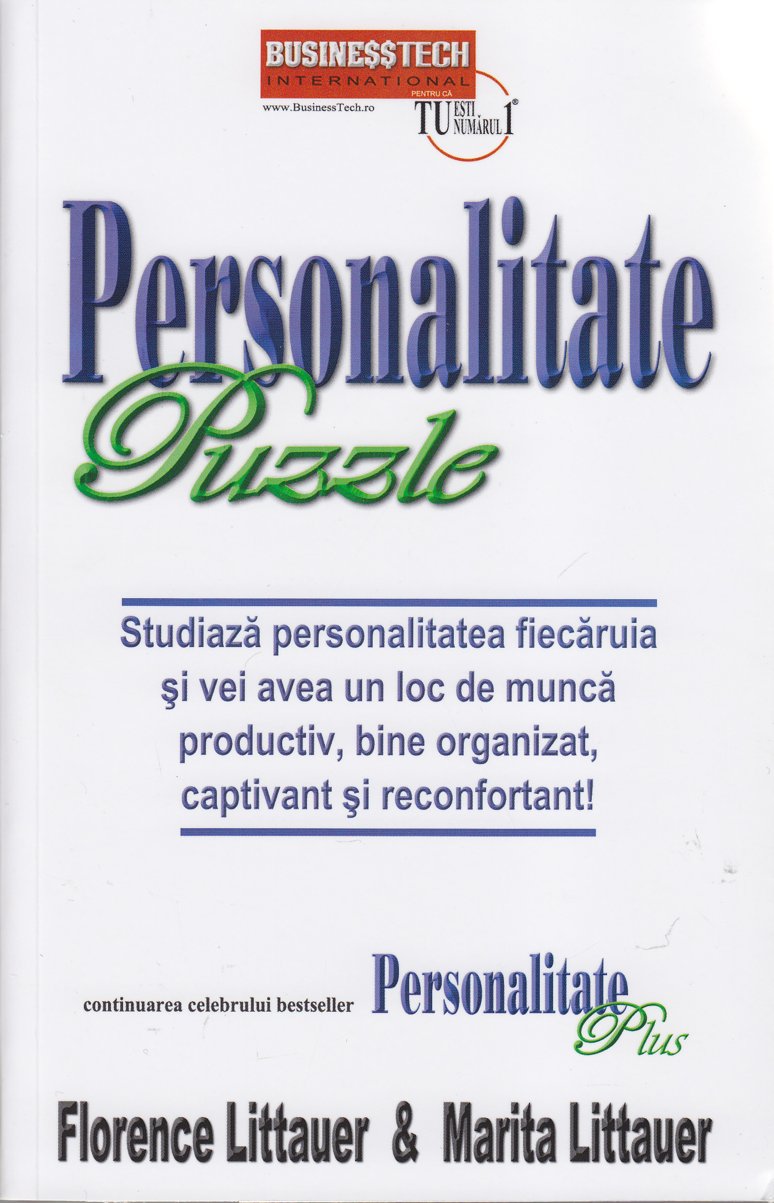 Personalitate puzzle - Florence Littauer,Marita Littauer