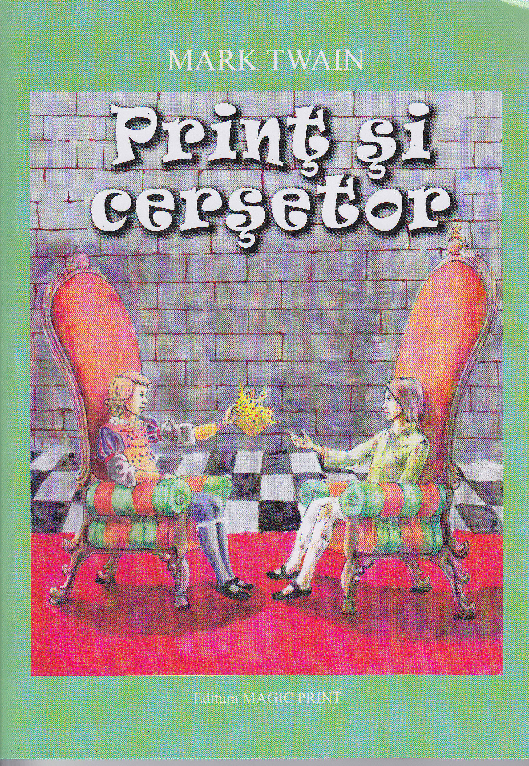 Coperta cărții 'Print si cersetor - Mark Twain'