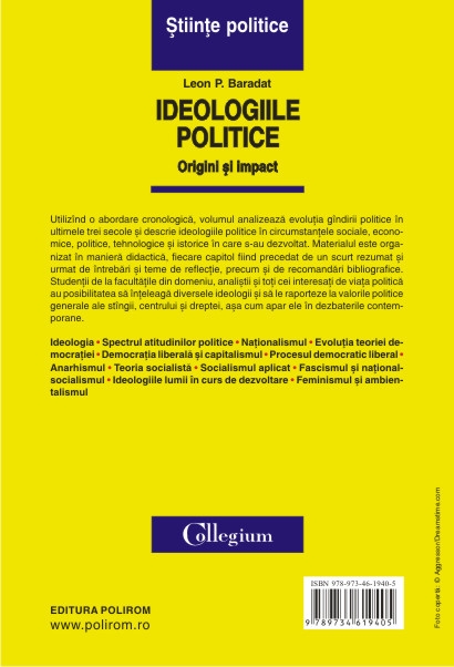 Ideologiile politice. Origini si impact - Leon P. Baradat