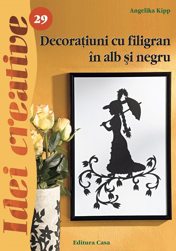 Idei creative 29: Decoratiuni cu filigran in alb si negru - Angelika Kipp