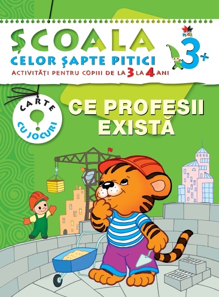 Ce profesii exista 3-4 Ani - Carte Cu Jocuri