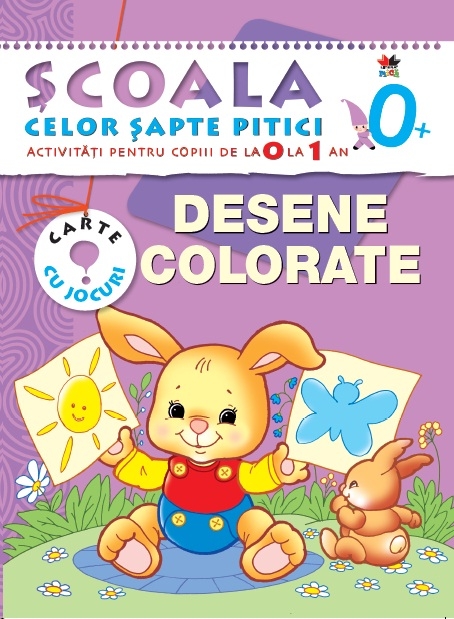 Desene colorate 0-1 ani - Scoala celor sapte pitici