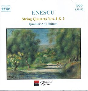 CD Enescu - String quartets nos.1 and 2 - Quatuor Ad Libitum