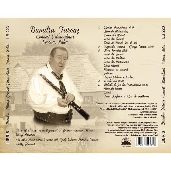 CD Dumitru Farcas - Concert extraordinar. Verona, Italia