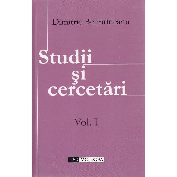 Studii si cercetari 1+2 - Dimitrie Bolintineanu